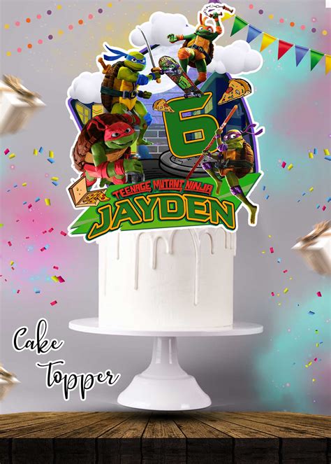 Teenage Mutant Ninja Turtles Cake Topper Digital And Printable