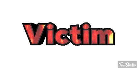 Victim Word Animated  Logo Designs