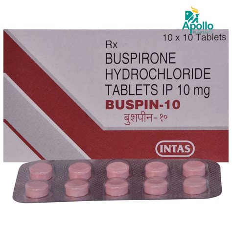 Buspin Tablet S Price Uses Side Effects Composition Apollo