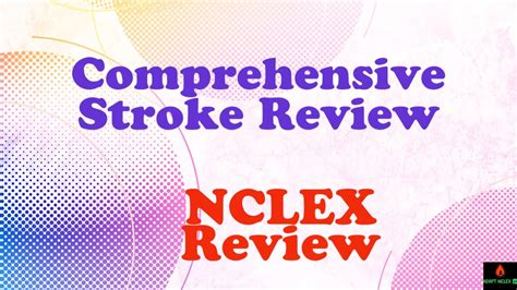 Stroke Nclex Review Nclex Rn Cva Ischemic Hemorrhagic Symptoms Treatment Tpa Adapt Nclex