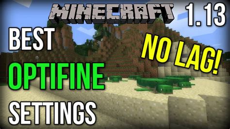 The Best Settings For Optifine No Lag Minecraft Youtube