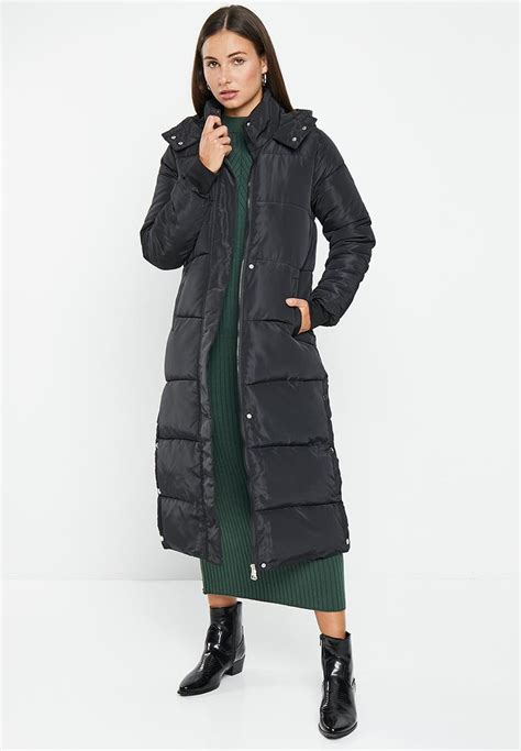 Longline Puffer Black Dailyfriday Coats Superbalist