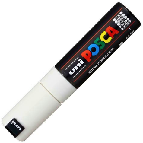 Маркер UNI PC 8K Posca 8 0 мм скосен връх Бял eMAG bg