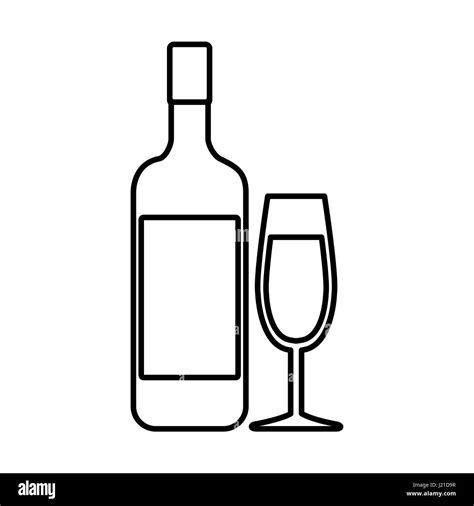 Wine Bottle Icon Stock Photo Alamy