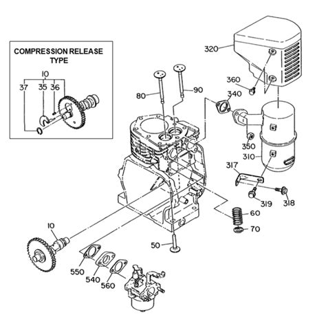 Intake And Exhaust Group For Robin Subaru EY20 Engines L S Engineers