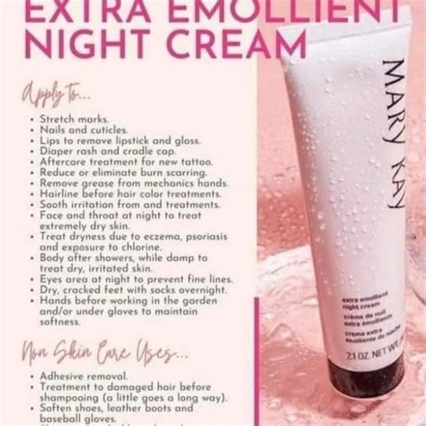 Mary Kay Extra Emollient Night Cream ~ 2 5 Oz Jar Beauty