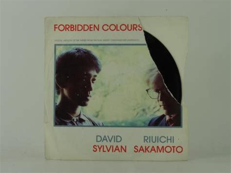 David Sylvian Riuchi Sakamoto Forbidden Colours Track Single