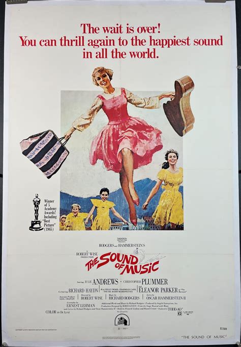 Sound Of Music Original Vintage Movie Poster Starring Julie Andrews