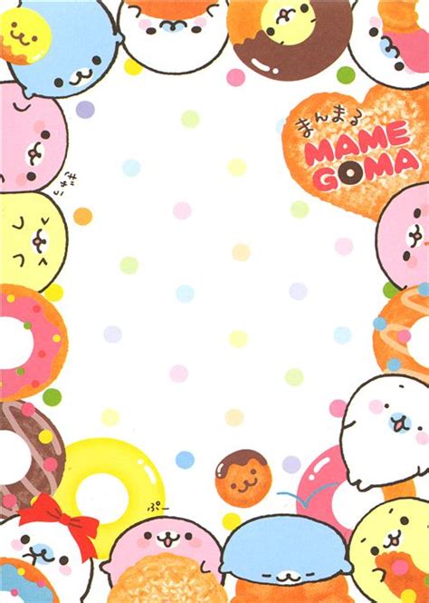 Cute Mamegoma Baby Seals Memo Pad Doughnuts San X ModeS4u