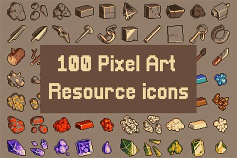 Resource RPG Icons 32x32 Pixel Art - CraftPix.net