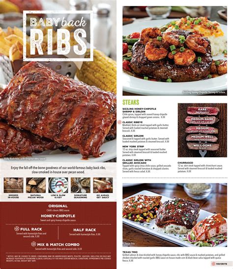 Chili's Restaurant Menu Design :: Behance