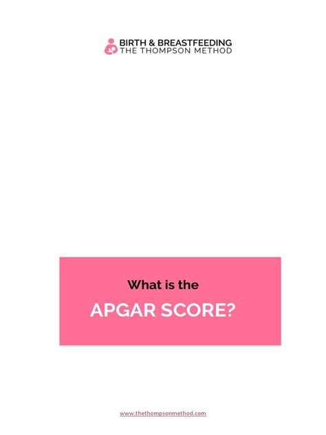 The Apgar Score Pdf