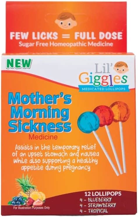 Lil Giggles Moms Medicated Lollipops For Morning Sickness