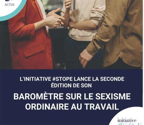 Afmd Stope Lance La Seconde édition De Son Baromètre Du Sexisme