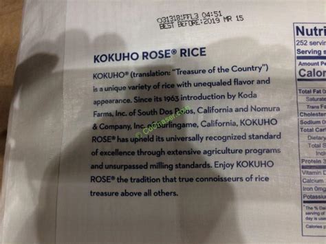 Kokuho Rose Rice 25 Pound Bag Costcochaser