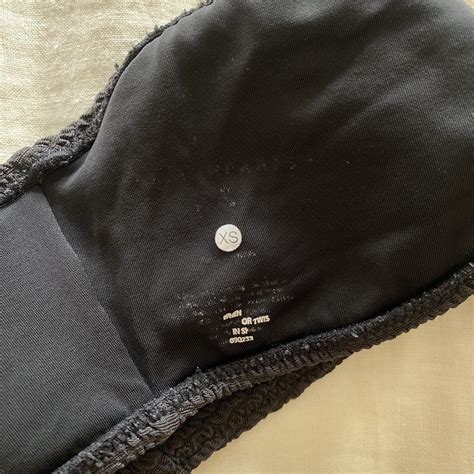 Pacsun Black Bandeau Bikini Top Only Thing Worn Out Depop