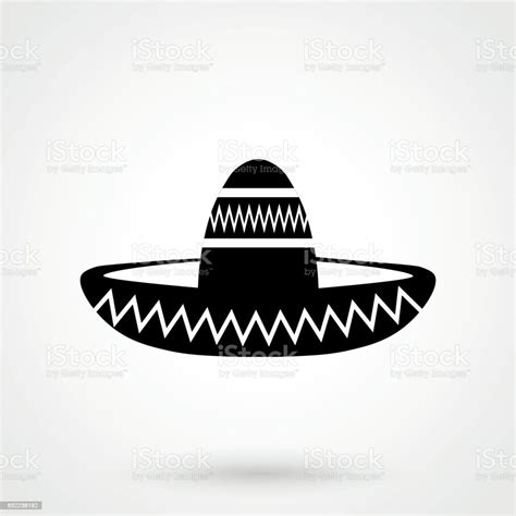 Sombrero Mexican Hat Flat Icon For Apps And Websites Stock Illustration