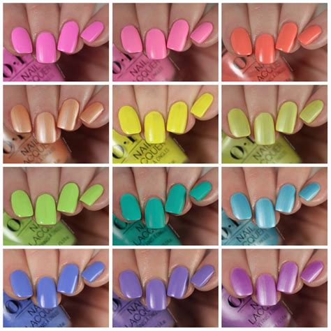 Opi Summer Makes The Rules Summer Collection Swatches Review