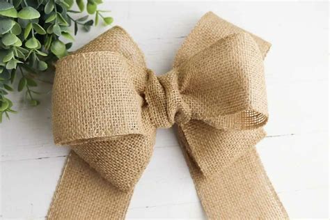 Easy Way To Make A Burlap Bow Single Girls Diy