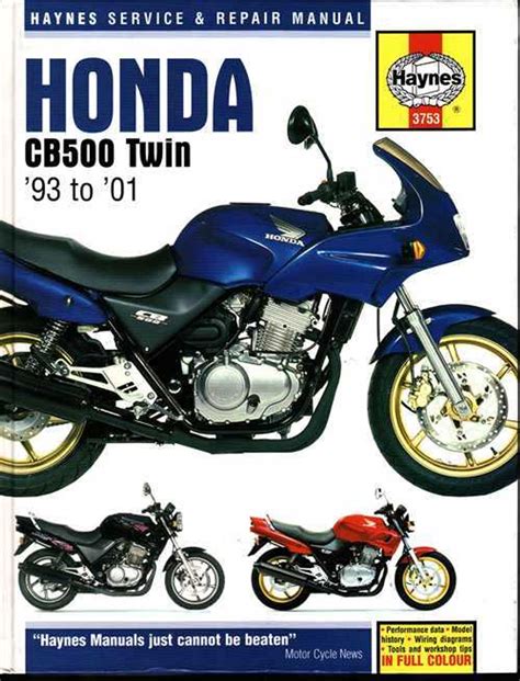 Honda Cb500 Twin 1993 2001 Workshop Manual