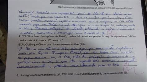 elainegeo Respostas corretas da prova de GEO questões discursivas