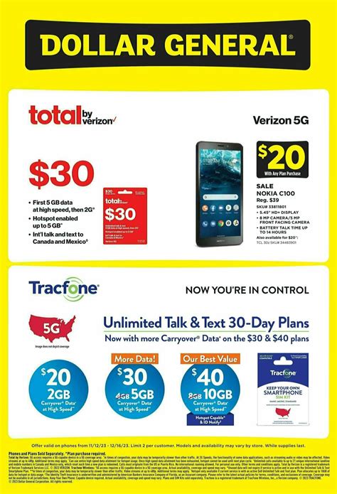 Dollar General Weekly Wireless Specials Weekly Ads And Circulars From