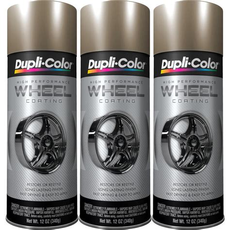 Duplicolor HWP105 3 Pack High Performance Wheel Paint Bronze 12 Oz