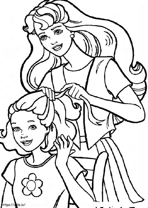 Barbie Printable Coloring Page