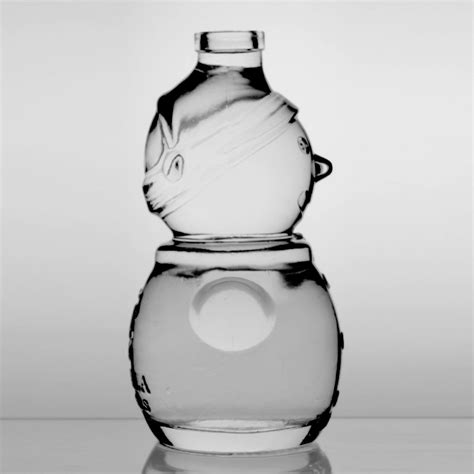 Personalized Unique Shape Luxury Glass Bottle 30cl Wholesale Spirit Borosilicate Frosted 300ml