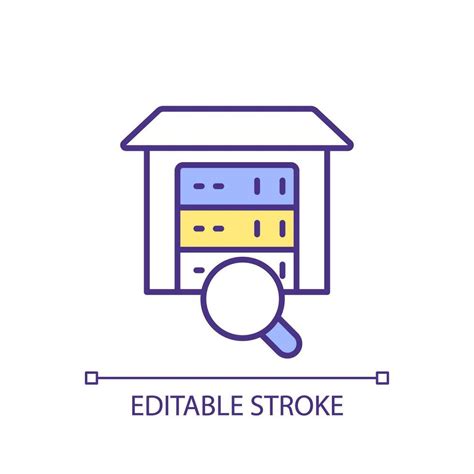 Editable Identify And Inventory Data Icon Representing Data Democratization Isolated Vector