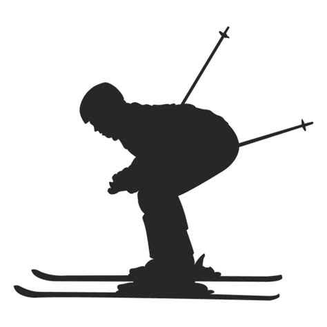 Skiing Silhouette 1 Transparent Png And Svg Vector File