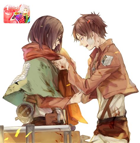 Eren And Mikasa Render By Sjent On Deviantart