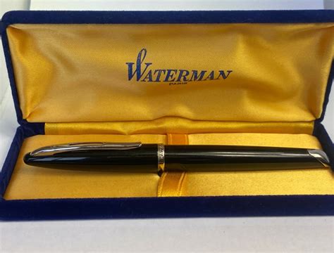 Stylo Plume Waterman Car Ne Gt Laqu Noir S Plume Or Blanc