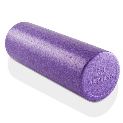 18 High Density Foam Roller For Exercise Massage Recovery Purple 18