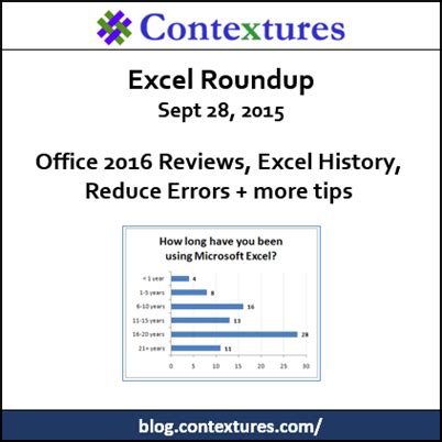 Excel Roundup Contextures Blog