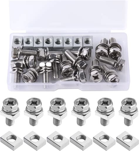 16 sets Motorcycle Battery Bolts and Nuts, Battery Terminal Bolts and ...