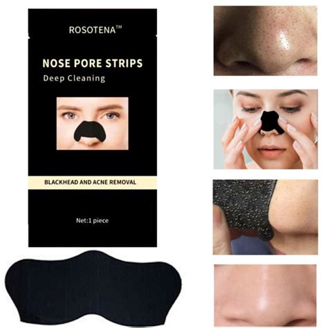 1pc Blackhead Remove Mask Bamboo Charcoal Nasal Strips Deep Cleansing