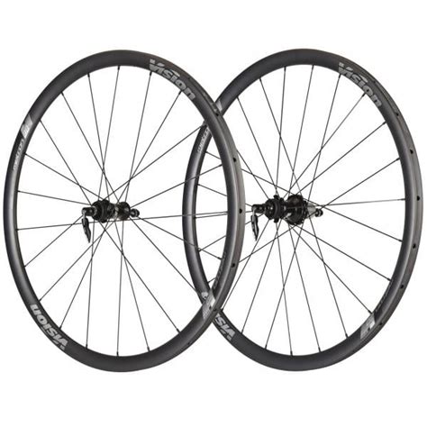 Pair Of Carbon Wheels Vision Metron Sl Disc Complete Wheels