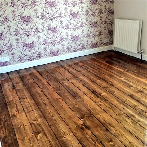 Original Pine Floorboards Stained With Antique Oak Oil I Lover The Way