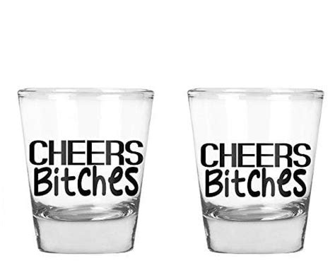 Aw Fashions Cheers Bitches Bachelorette Party Shot Glasses 21st Bir Advanced Mixology