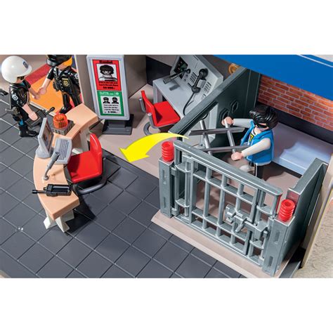 5689 Playmobil City Action Le Commissariat De Police Transportable