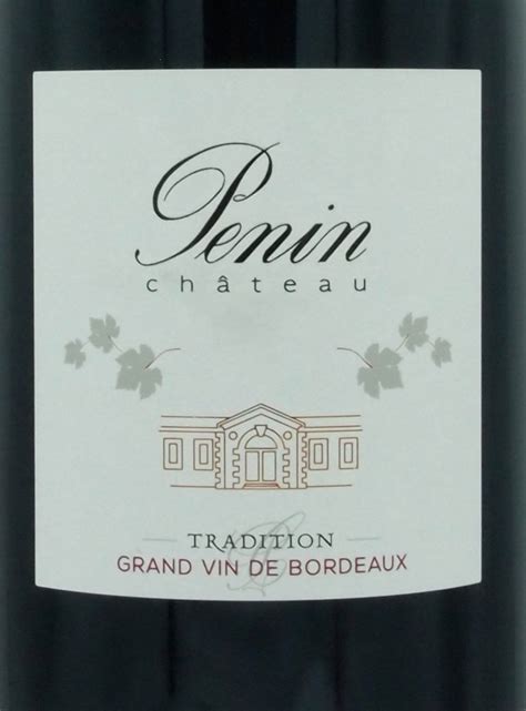 Ch Teau Penin Aoc Bordeaux Sup Rieur Tradition Rouge Magnum