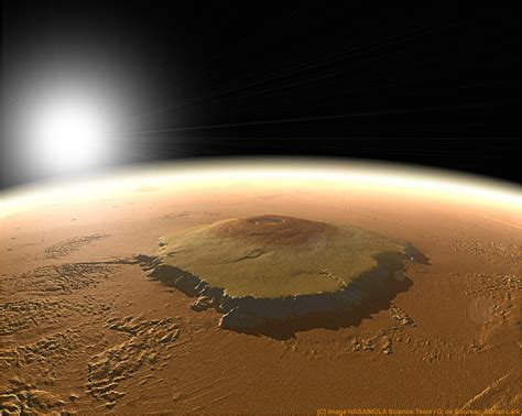 Monte Olimpo la montaña más alta del sistema solar AristaSur