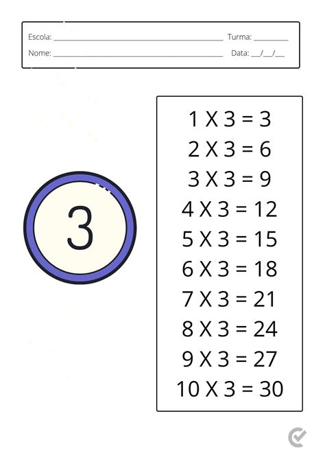 tabuada de multiplicação para imprimir pdf Baixe o aplicativo Vai de