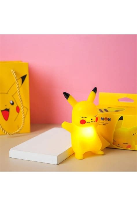 Bucanfi Pokemon Pikachu Gece Lambası Figürü Kutulu Ve Karton