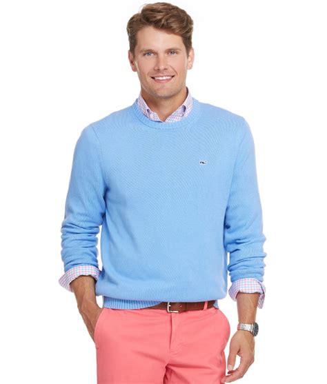 Shop Cotton Crewneck Whale Sweater At Vineyard Vines Mens Preppy