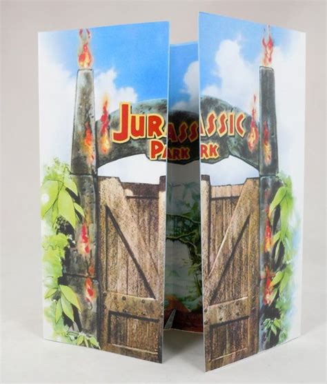 Jurassic Park Tour Brochure Guide Pamphlet Prop By Sgzstore Replica Prop Jurassic Park