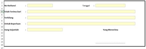 Template Kwitansi Word