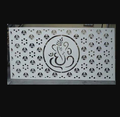 Cnc Plasma Gate Partition Ganesha With Small Diya Dxf Svg Design