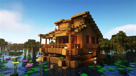 How To Build A Swamp House Minecraft Map